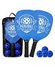 FunBlast Pickleball Paddle Set with Balls Toy for Kids Pack of 2 Paddle 4 Balls - Blue