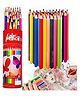 FunBlast Soft Wax Pencil Colors for Drawing Pack of 36 Pcs Pencil Color  (Random Color Box)