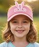 Ziory Woven Rabbit Applique Detailed Visor - Pink - Circumference 54-58 Cm