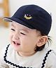 Ziory Smiley Embroidered Cap - Navy Blue Circumference 44-48 Cms