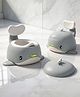 Baybee Potty Seat for Kids with Anti-Skid Base & Splash Guard, Back Support & Removable Bowl - Grey