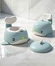 Baybee Potty Seat for Kids with Anti-Skid Base & Splash Guard, Back Support & Removable Bowl - Blue