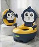 Baybee Potty Seat for Kids with Anti-Skid Base & Backrest Support, Removable Drawer, Non-Slip Toilet Trainer, Easy to Clean Design - Blue