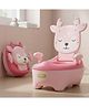 Baybee Potty Seat for Kids with Anti-Skid Base, Removable Drawer & Foldable Design for Boys & Girls - Pink