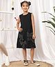 NEUDIS Knit Sleeveless Sequin Embellished Bow Applique Detailed Dress - Black