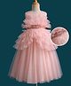 Mark & Mia Woven Sleeveless Party Dress with Sequin Detailing - Peach