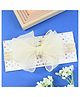 Asthetika Bow  Applique Detailed Headband - White