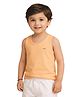 Kidbea Bamboo Knit Sleeveless Solid Vest - Peach