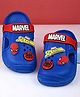 Yellow Bee Marvel Featuring Spider Man Applique Detailed Perforated Slingback Clogs - Blue