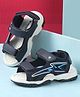 Cute Walk by Babyhug Velcro Closure Sandal With Applique - Navy Blue