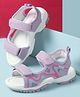 Cute Walk by Babyhug Velcro Closure Solid Sandal - Lavender