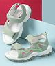 Cute Walk by Babyhug Velcro Closure Solid Sandal - Light Green