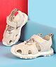Cute Walk by Babyhug Velcro Closure Solid Sandals - Beige