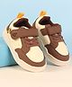 Babyoye Velcro Closure Solid Casual Shoes - Brown