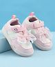 Babyoye Velcro Closure Casual Shoes With Bow Applique - Pink