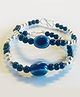 Akinos Kids Beads Detailed Handcrafted Bracelet  - Silver Plated