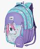 Genie Magic 15 Inches Unicorn School Backpack for Girls 20 Litre 3 Compartments - Lavender