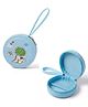 FunBlast Round Shaped Coin Pouch with Zipper for Kids -Pack of 1 (Blue-Random)