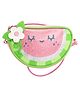 Stephen Joseph Floral Applique Detailed Animal Designed Glittered Sling Bag - Pink