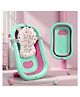 StarAndDaisy Bath Tub for Baby Foldable With Cushion, Space Saving Design Easy to Store - Green & Pink