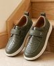 Cute Walk by Babyhug Velcro Closure Solid Loafers - Green