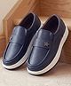 Cute Walk by Babyhug Slip On Loafers With Star Applique - Navy Blue