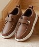 Cute Walk by Babyhug Velcro Closure Solid Loafers - Tan
