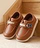 Cute Walk by Babyhug Velcro Closure Solid Loafers - Brown