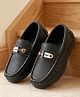 Cute Walk by Babyhug Slip On Solid Loafers - Black