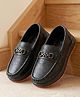 Cute Walk by Babyhug Slip On Solid Loafers - Black