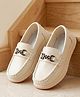 Cute Walk by Babyhug Slip On Solid Loafers - Beige