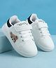 Babyoye Velcro Closure Casual Shoes with Teddy Embroidery - Black & White
