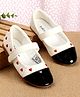 Babyoye Velcro Closure Ballerina  With Hearts Applique - White