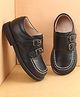 Babyoye Velcro Closure Solid Oxford Shoes - Black