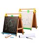 Shumee 3-in-1 Adjustable Wooden Table-Top Easel & Drawing Board - Chalkboard, Magnetic Whiteboard & Paper Roll for Kids