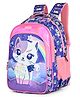 Hotshot Height 18 Inches School Bag 32 L Water Resistant Backpack with Universe Cat Print - Navy Blue