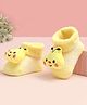 Cute Walk by Babyhug Socks Shoes With Bee Applique - Multicolor