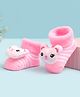 Cute Walk by Babyhug Ankle Length Socks Shoes With Applique - Multicolor