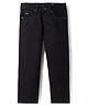 Junior Killer Cotton Full Length Solid Color Relaxed Fit Denim Jeans with Stretch - Black