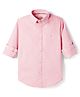Junior Killer Cotton Woven Full Sleeves Solid Color Shirt - Pink