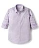 Junior Killer Cotton Woven Full Sleeves Checkered Shirt - Lilac