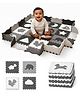 Nuluv Tots Trail Soft Foam Amt With Fence-  Comfortable & Safe Floor Mat