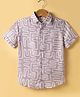 Junior Killer Woven Half Sleeves Abstract Printed Shirt - Pink