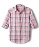 Junior Killer Cotton Woven Full Sleeves Checkered Shirt - White
