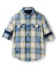Junior Killer Boys' and Checked Full Sleeves Cotton Shirt Yellow 9-10 Years