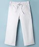 Junior Killer Cotton Knit Full Length Striped Trouser - White