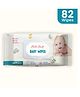 Silk Soft Ultra-Gentle Baby Wet Wipes with Lid | 98% Water Based | Paraben-Free | 82 Wipes per Pack (Pack of 1, Total 82 Wipes)