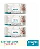 Silk Soft Ultra-Gentle Baby Wet Wipes with Lid | 98% Water Based | Paraben-Free | 82 Wipes per Pack (Pack of 3, Total 246 Wipes)