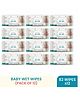Silk Soft Ultra-Gentle Baby Wet Wipes with Lid | 98% Water Based | Paraben-Free | 82 Wipes per Pack (Pack of 12, Total 984 Wipes)