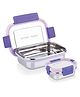 ATTRO Sparkle Medium Stainless Steel Lunch Box Set Leak-Proof Containers - 2 Pieces 750 ml + 200 ml - Purple